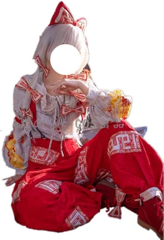 Amazon.co.jp: [KAYZIUCOS] 藤原妹紅 コスプレ衣装 (ウィッグ 靴別売り